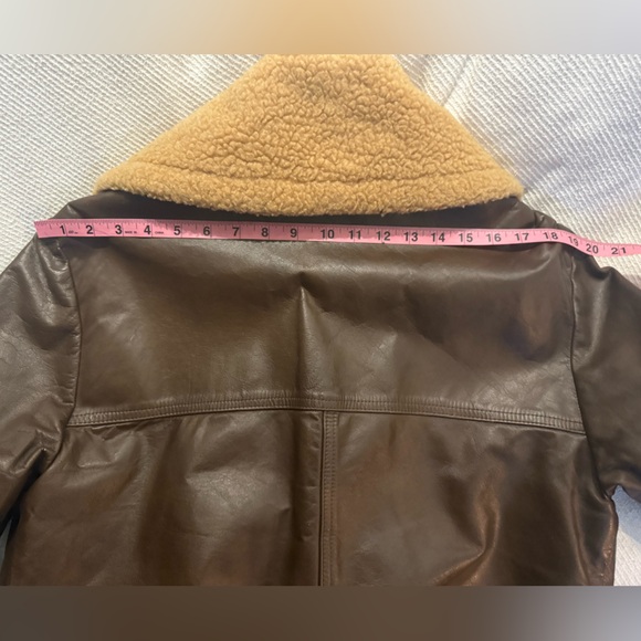 Vintage Lakeland Men’s Shearling Lined Bomber Jacket (Brown & tan) - Picture 11 of 16
